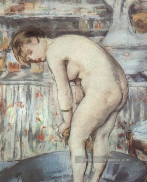 Femme dans une baignoire Nu impressionnisme Édouard Manet Peinture à l'huile